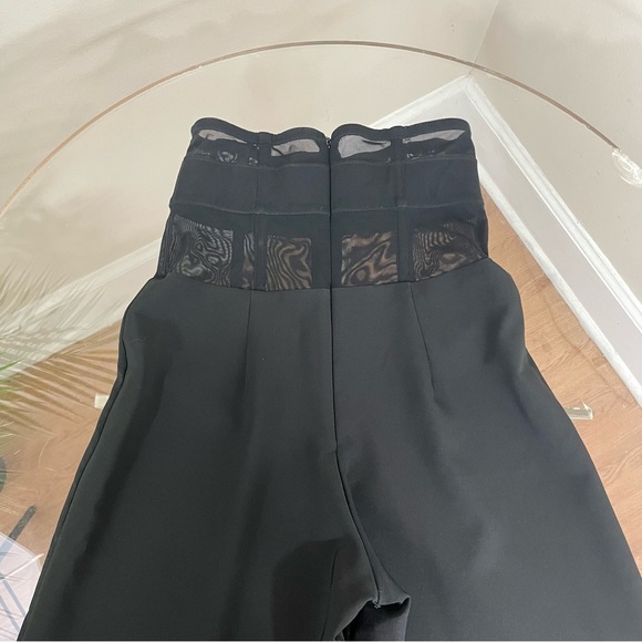 Murmur Sheer Waist Corset Pants Mesh FRAME TROUSERS palazzo wide leg boning mur - Picture 10 of 16